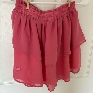 Simply Southern Ruffle Tiered Flowy Skirt Pink Easter Spring Size Small